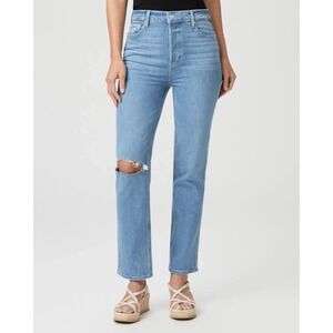 Paige Stella Jeans Women's 25 Peace Out High Rise Modern Straight Distressed NEW